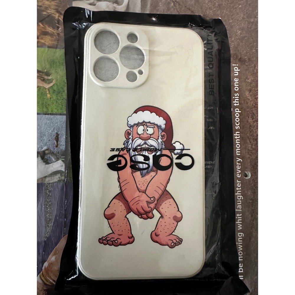 Case Mobile iPhone‎ 13 Pro Max Case Funny Santa Design Jelly Cover